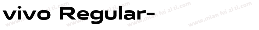 vivo Regular字体转换